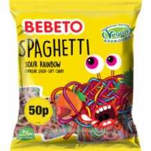 Bebeto Rainbow Spaghetti   20x70g(4)