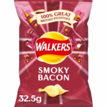 Walkers Smokey Bacon Std  32x32.5g C