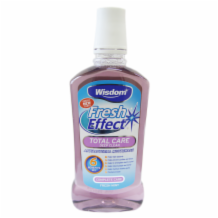 Wisdom Fresh Effect Total Care Mouthwash  8x500ml