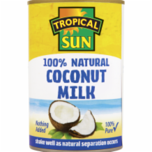 Tropical Sun % Natural Coconut Milk  6x400ml