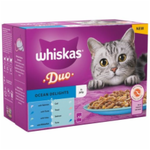 Whiskas + Cat Pouches Duo Ocean Delights In Jelly  4x85g