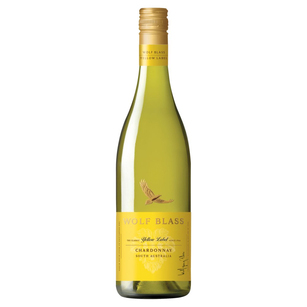 Wolf Blass Yellow Label Chardonnay 750ml   75Cl × 6