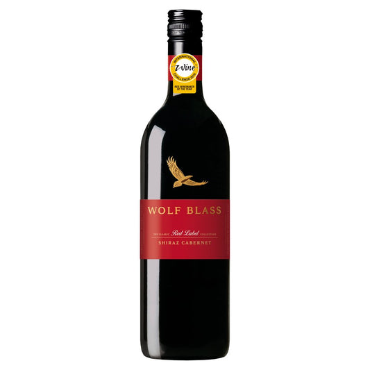 Wolf Blass The Classic Red Label Collection Shiraz Cabernet 750ml   75Cl × 6