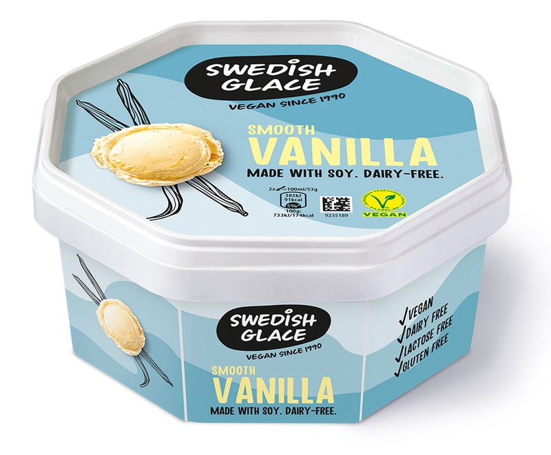 Swedish Glace (Non Dairy) Smooth Vanilla (6x750ml) 6x750ml