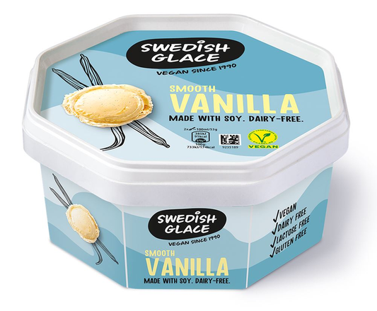 Swedish Glace (Non Dairy) Smooth Vanilla (6x750ml) 6x750ml