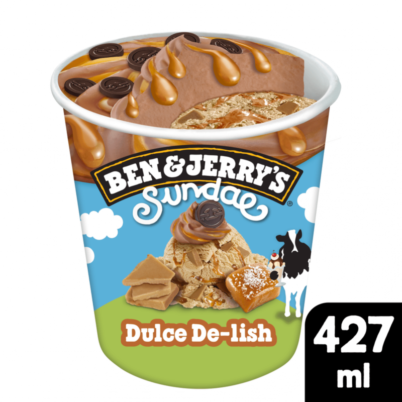 Ben & Jerrys Sundae Dulce De-Lish 8x427ml