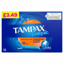 Tampax Compak Super Plus   6x18's