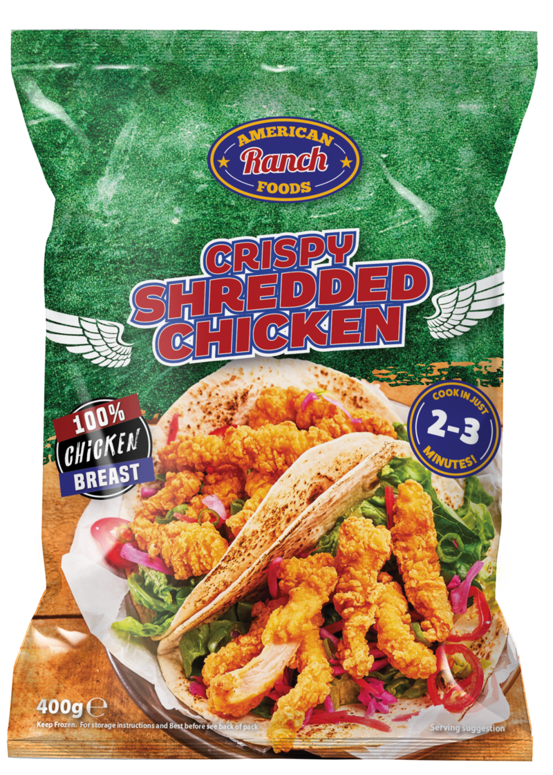 American Ranch Crispy Shredded Chicken 12x400g