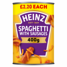 Heinz Spaghetti & Sausages   6x400g