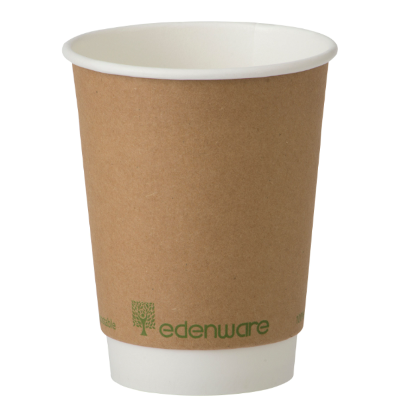 12oz D'Wall Compostable Coffee Cup UNIT 1x25 . Packed 20 units to a case.
Unit Weight: 0.49 Kilos.