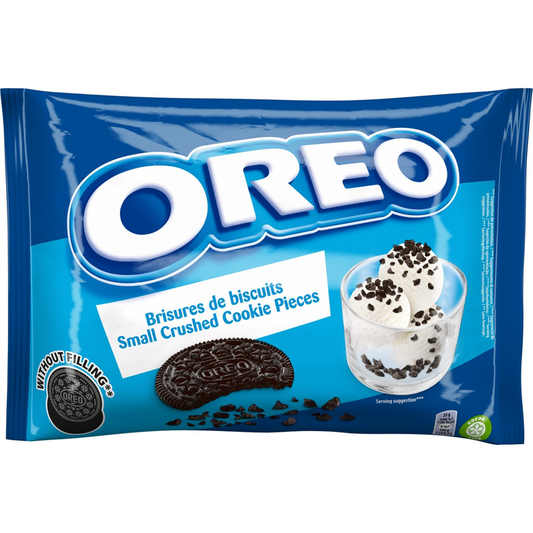 Oreo Biscuit Crumb Sprinkle (no filling) UNIT 1x400g . Packed 12 units to a case.
Unit Weight: 1.00 Kilos.