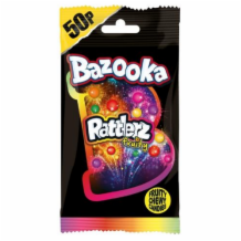 Bazooka Rattlerz Fruity Bag   24x40g(8)