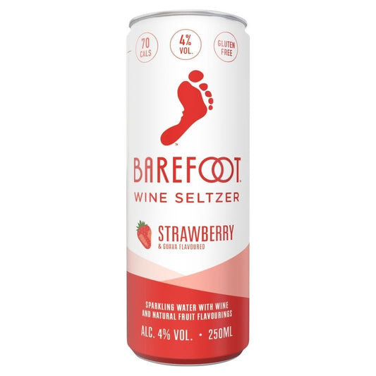 Barefoot Seltzer Strawberry  12x250ml