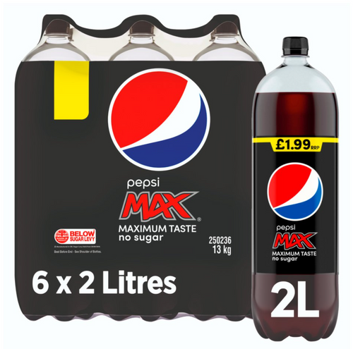 Pepsi Max Pet   6x2ltrE