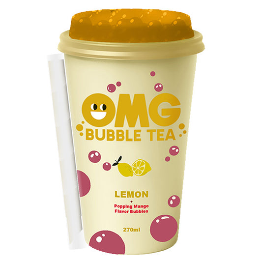 Omg Bubble Tea Lemon With Mango Flavour  10x270ml