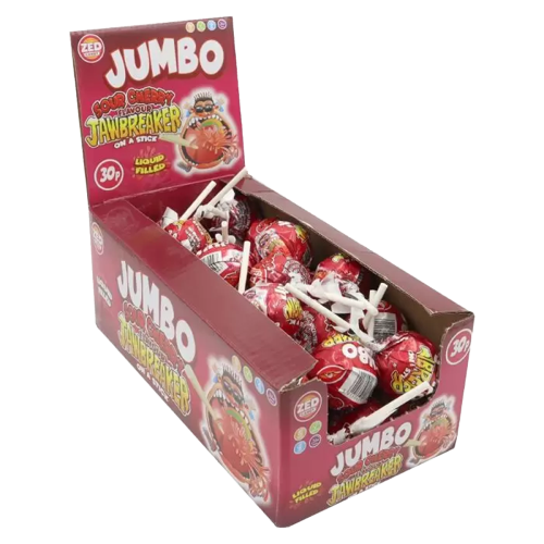 Zed Candy Sour Cherry Jawbreaker Lolly   40x35g(12)