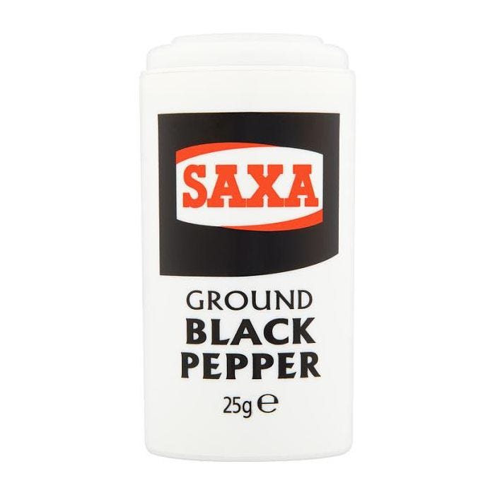 Saxa Black Pepper  12x25g