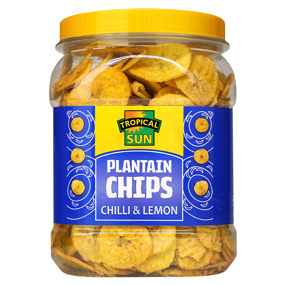 Tropical Sun Plantain Chips Chilli Lemon  1x450g