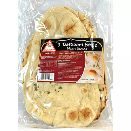 Sounas Tandoori Plain Naan  1x3's