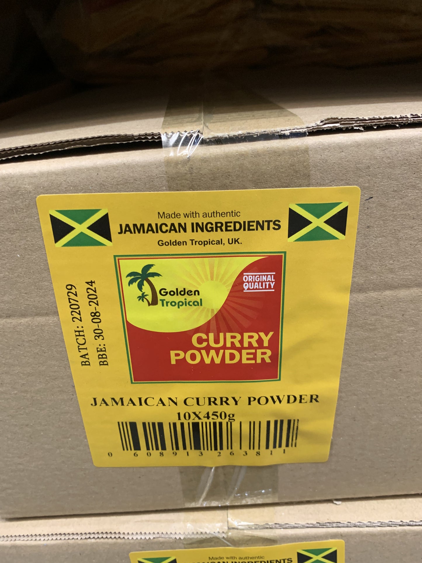 Golden Tropical Jamaican Curry Powder 450g Case of 10
