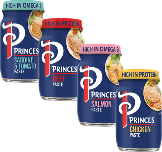 Princes Assorted Paste  12x75g