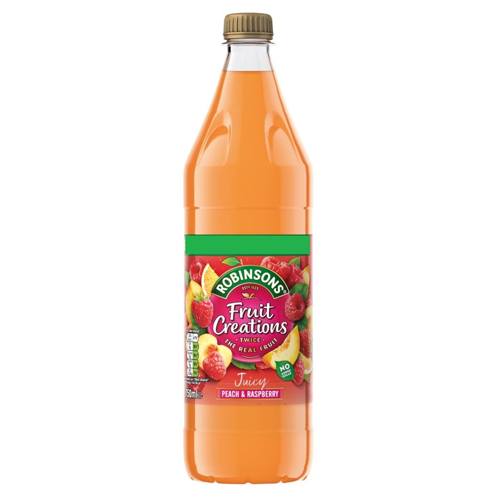 Robinsons Creations Peach & Raspberry   8x750ml