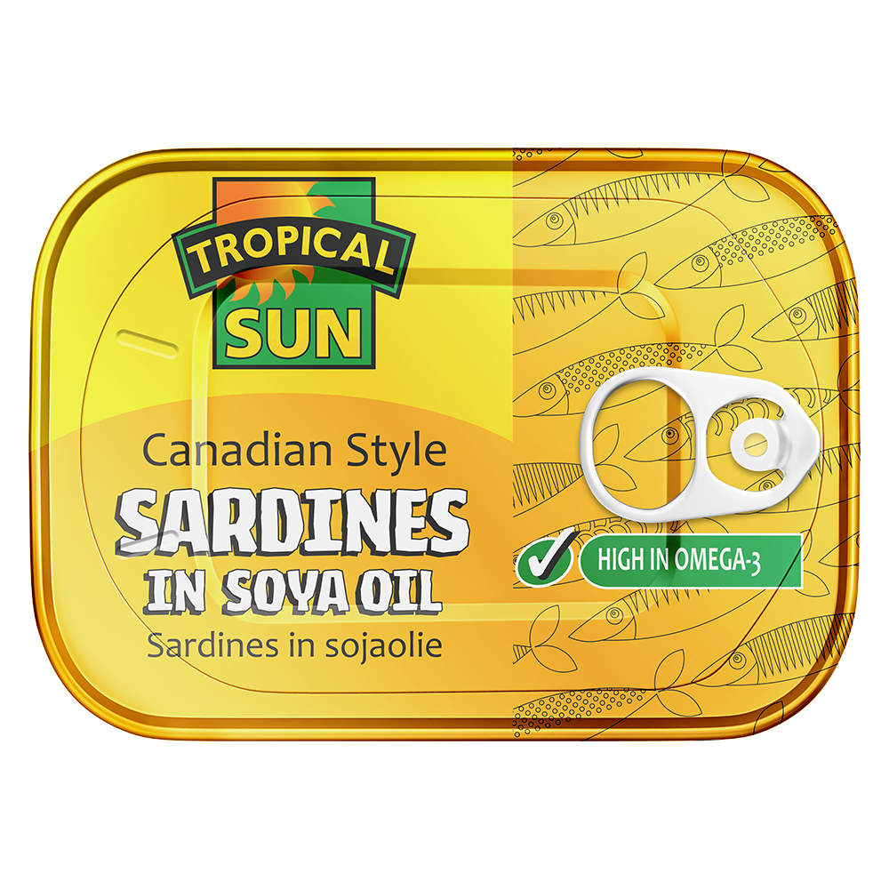 Tropical Sun Canadian Sardines Soya    12x106g