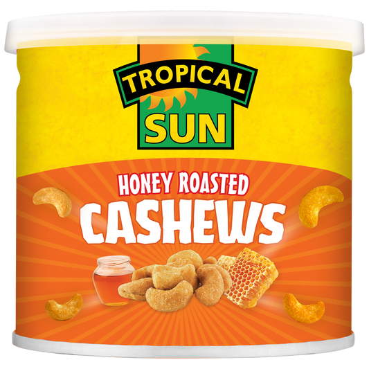 Tropical Sun Honey Roasted Cashews  6x140g