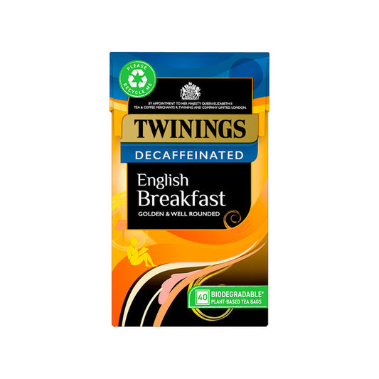 Twining English Breakfast Decaffinated Tea Bags  4x40's