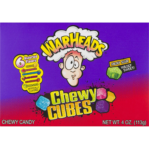 Warheads Chewy Cubes Box  12x113g(12)