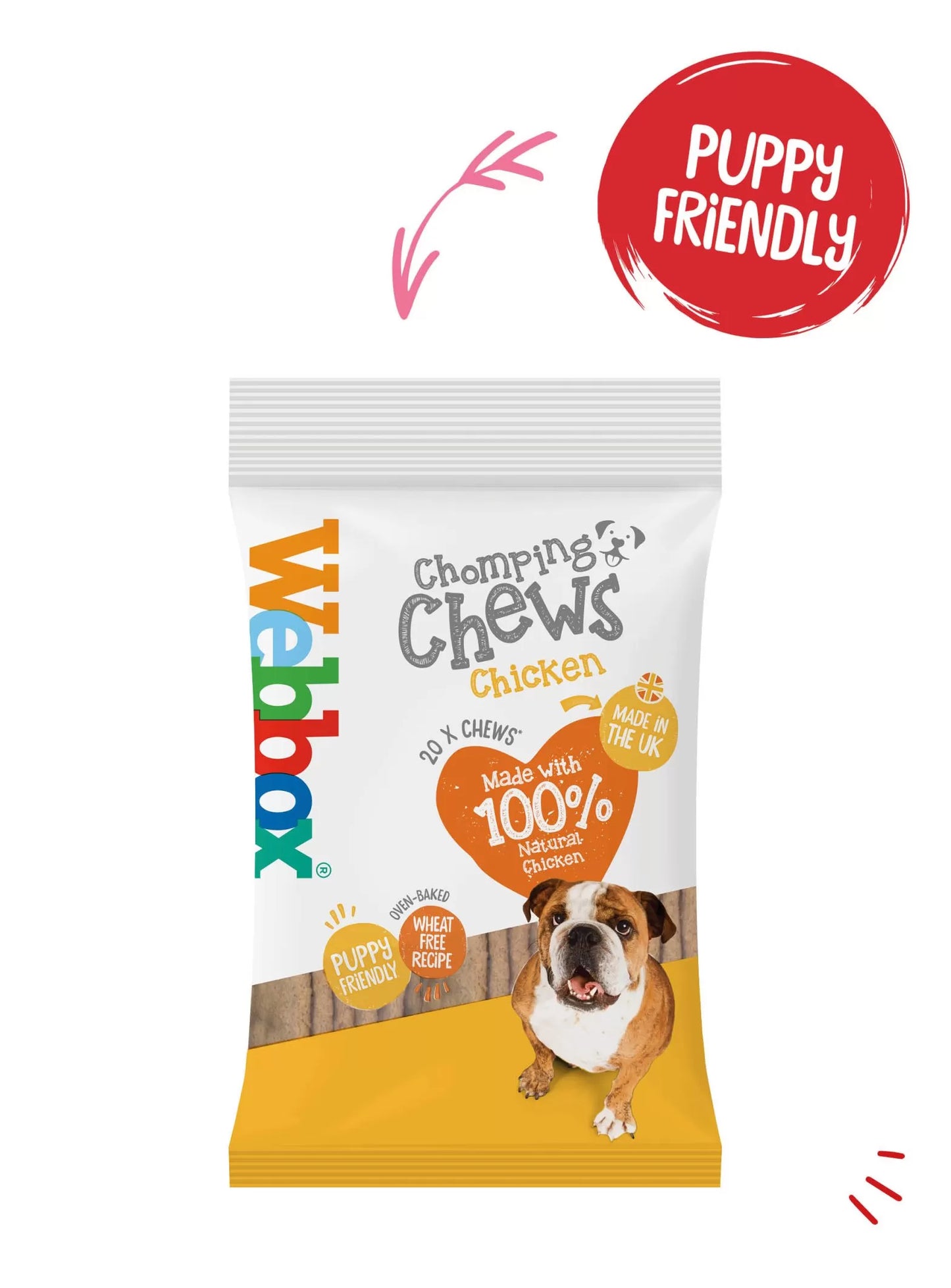 Webbox Chomping Chews Chicken  10x200g