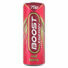 Boost Energy Red Berry Can    24x250ml