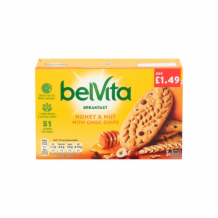 Belvita Honey & Nut With Choc Chips   10x225g