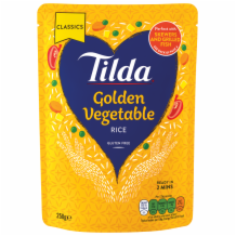 Tilda Steam Golden Vegetable Rice  6x250g