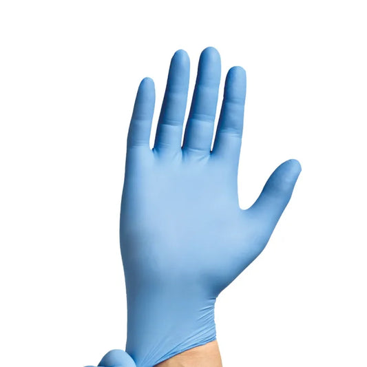 Disposable Blue Nitrile Gloves Large Box of 100