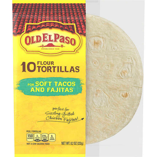 Old El Paso Flour Tortilla   6x326g