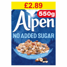 Alpen No Added Sugar   6x550g