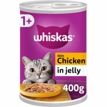 Whiskas + Cat Tin With Chicken In Jelly  12x400g