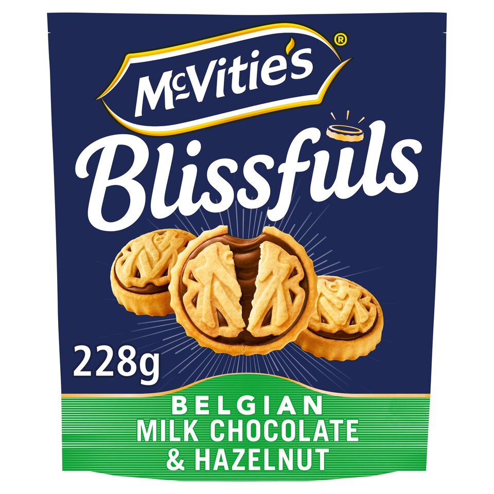 McVitie's Blissfuls Belgian Milk Chocolate & Hazelnut 228g