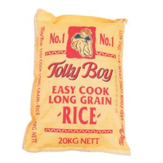 Tolly Boy Easy Cook Long Grain Rice (Yellow Bag) 20kg