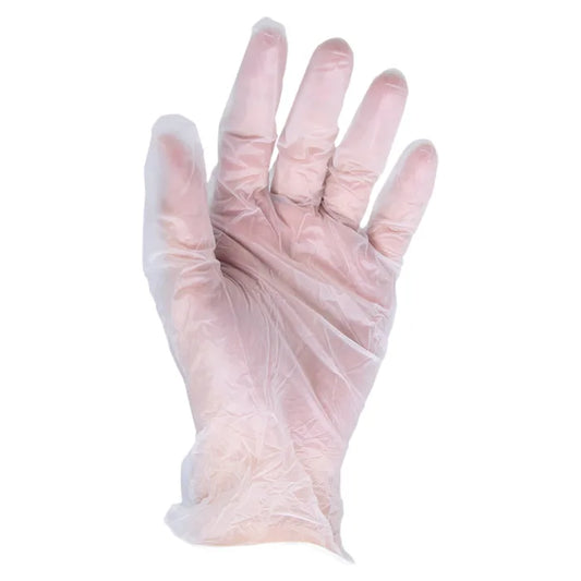 Florex Disposable Clear Gloves Large-Extra Large Box of 100