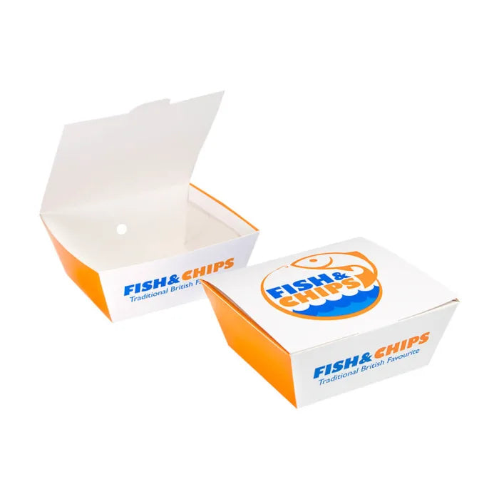 Fish & Chips Chip Boxes (5.5"x5x2.5")-Case of 300