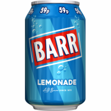 Barr Lemonade Can   24x330ml