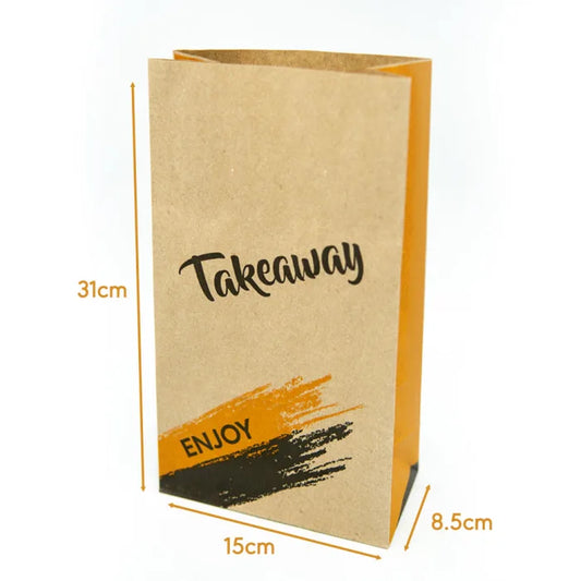 Enjoy R8 Medium Brown SOS Bags (150x85x310mm) Case of 250