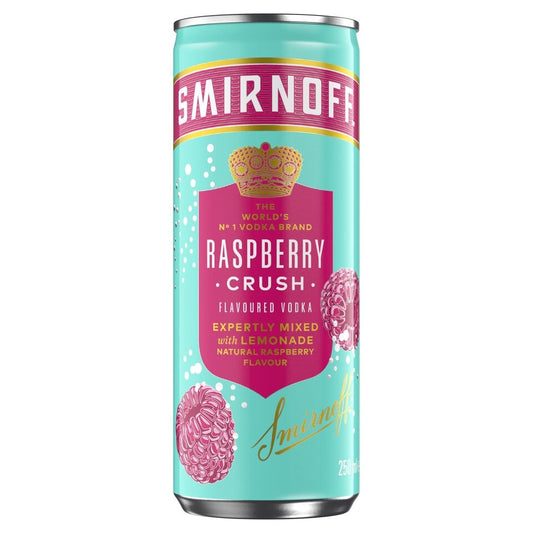 Smirnoff Raspberry Crush   12x250ml