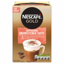 Nescafe Gold Cappuccino Unsweetened  6x8's