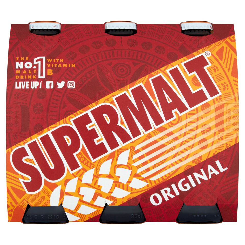 Supermalt Cans  Pack  6x330ml