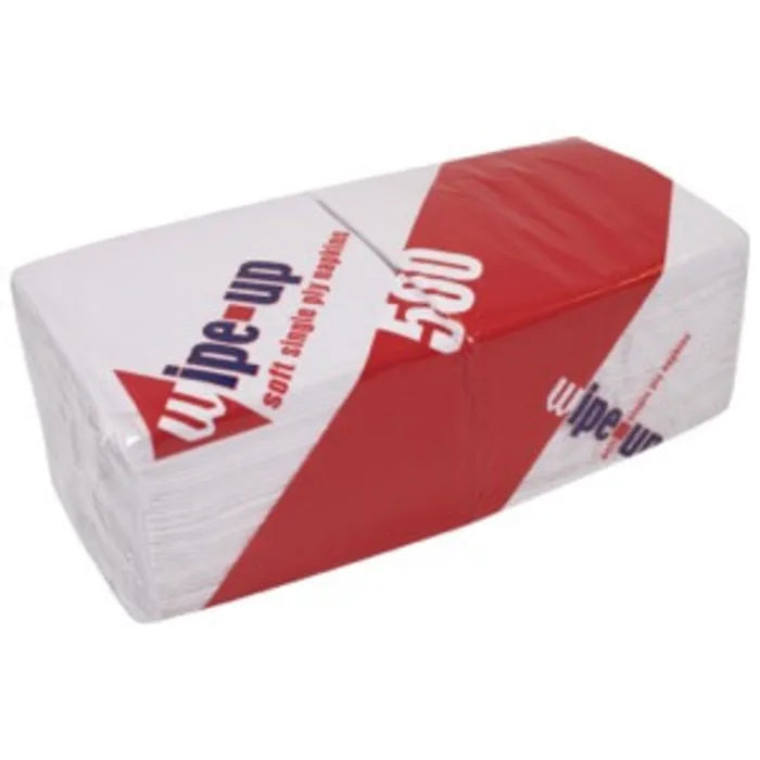 Wipe-Up Soft Serviettes (1Ply & 30cm) 5x500