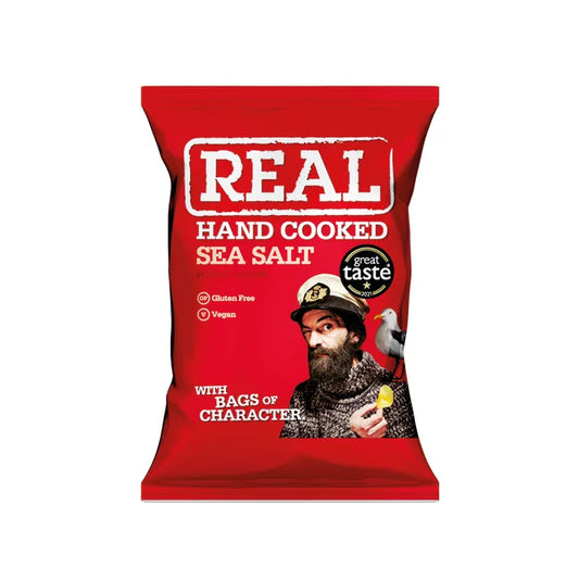 Real Hand cooked Crisps Sea Salt 35g