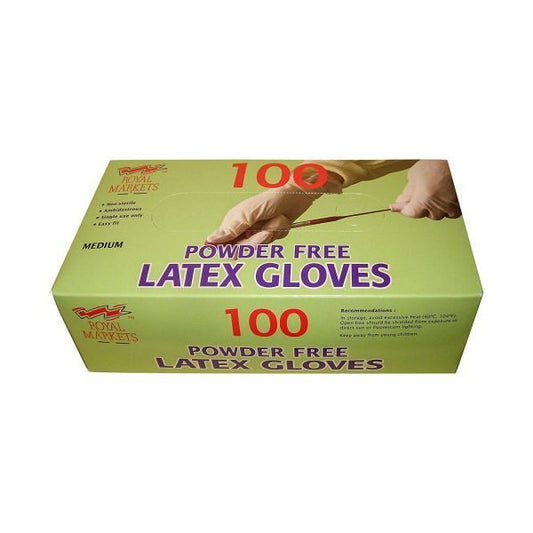 Royal Markets Latex Gloves Boxc Large  1x16's